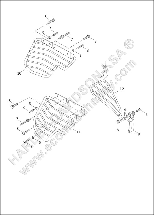 FORK BRACKETS, FRONT